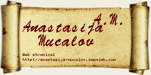 Anastasija Mučalov vizit kartica